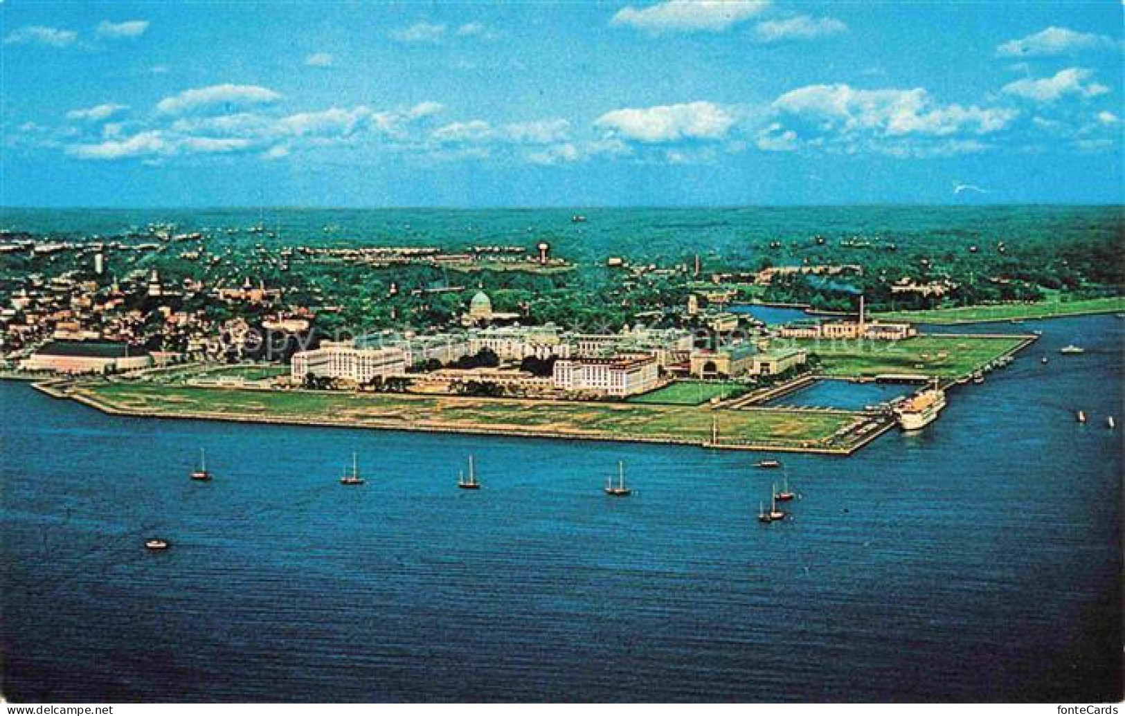 Annapolis Maryland USA US Naval Academy Fliegeraufnahme