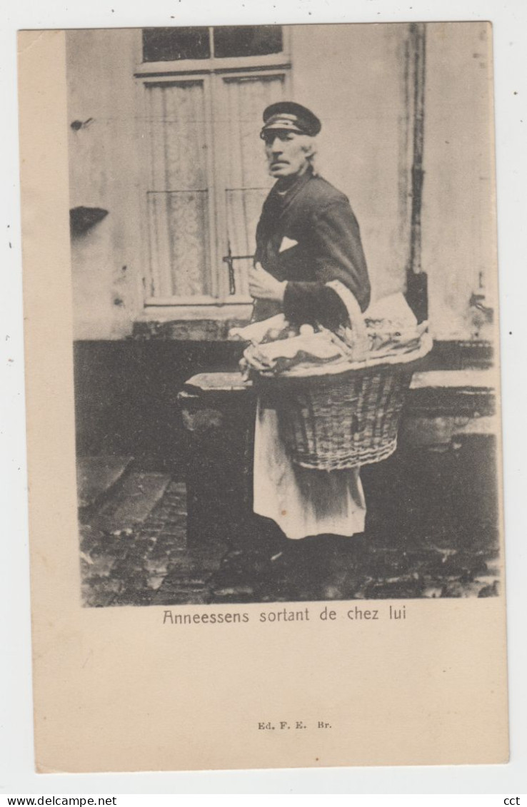 Anneessens sortant de chez lui   Ed F. E. Br