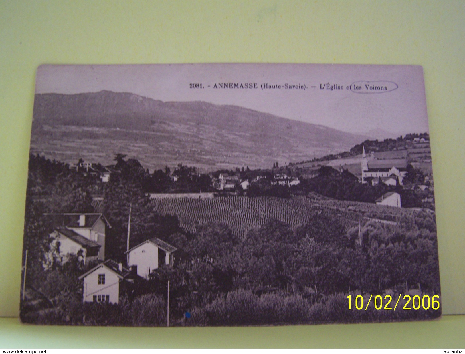 ANNEMASSE (HAUTE SAVOIE) L'EGLISE ET LES VOIRONS.