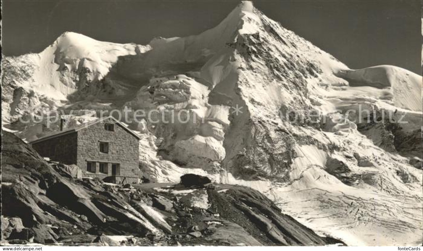 Anniviers Val d Anniviers Grimentz VS Cabane du Mountet mit Obergabelhorn