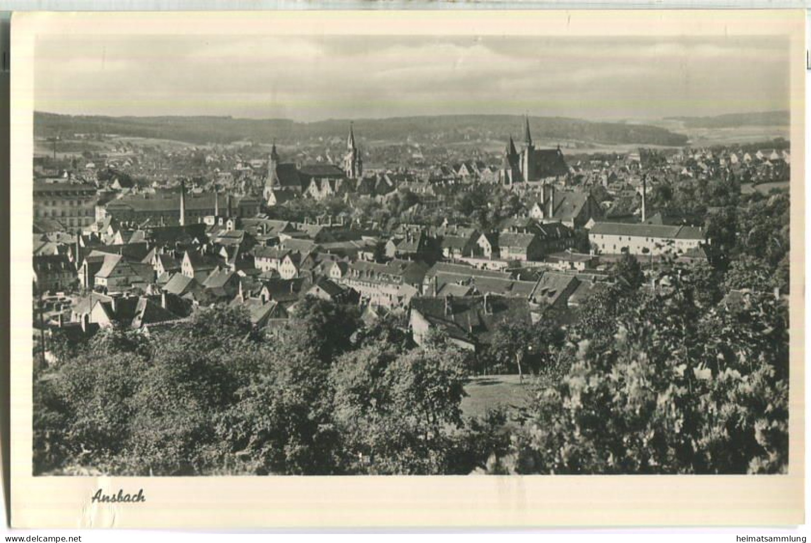 Ansbach - Gesamtansicht - Verlag Franckh Stuttgart