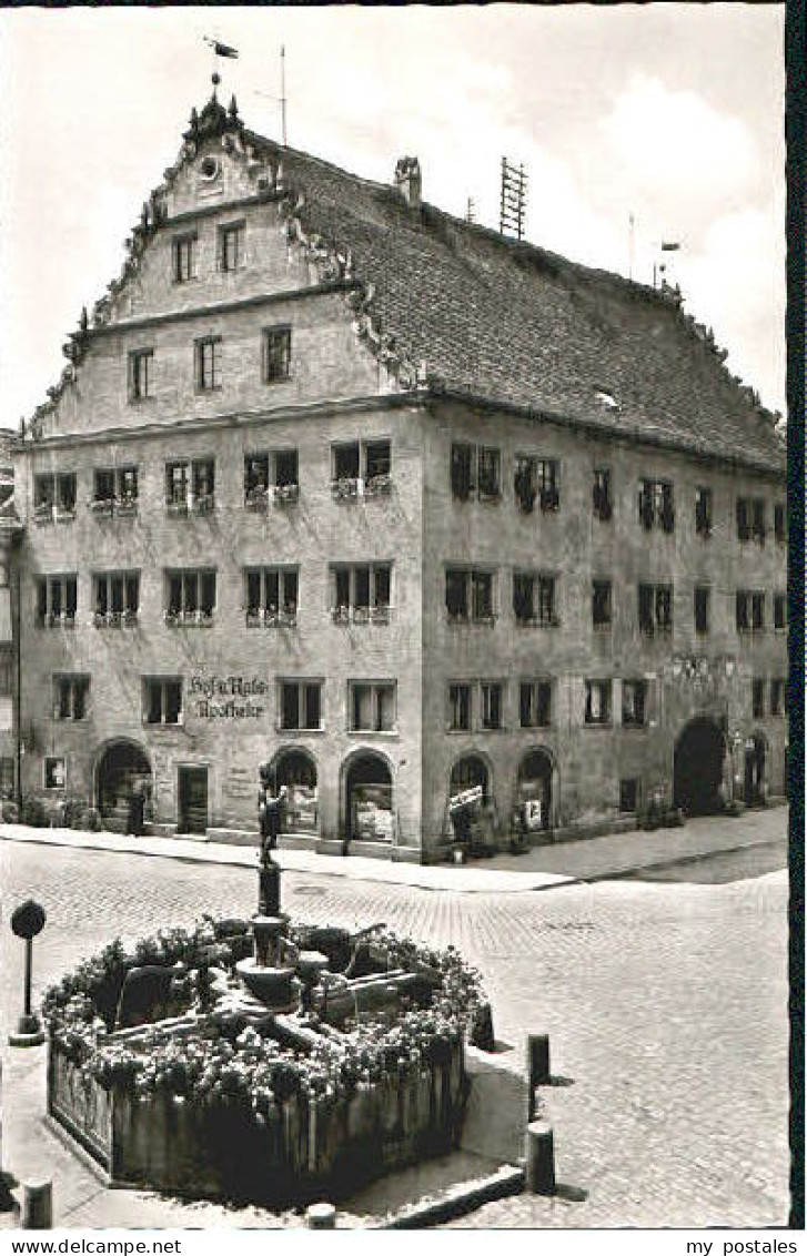 Ansbach Mittelfranken Ansbach Rathaus Brunnen