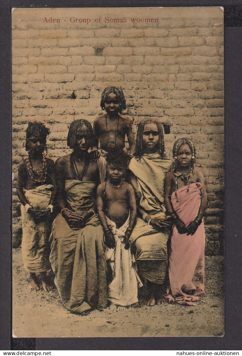 Ansichtskarte Aden Jemen Gruppe von Somali Frauen