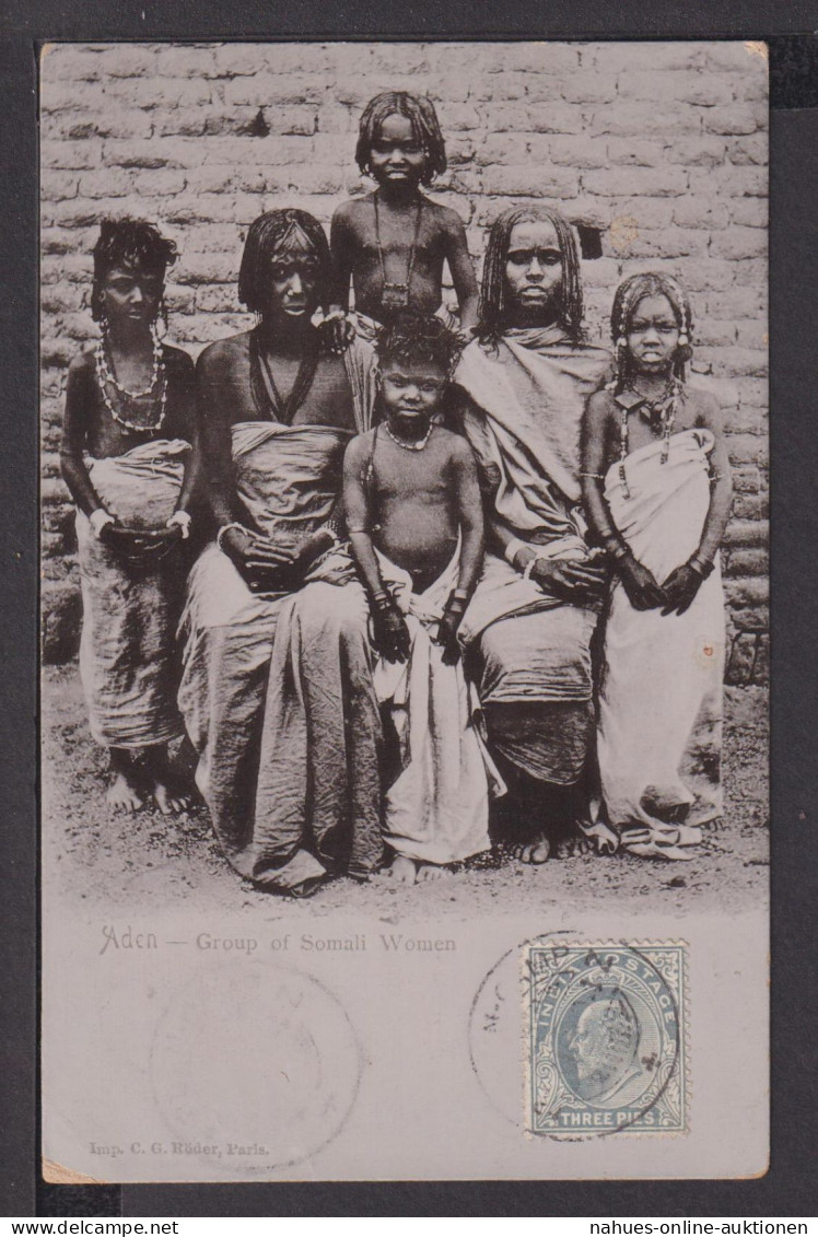 Ansichtskarte Aden Jemen Gruppe von Somalische Frauen