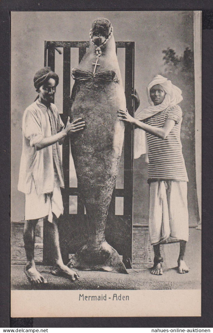 Ansichtskarte Aden Jemen Meerjungfrau