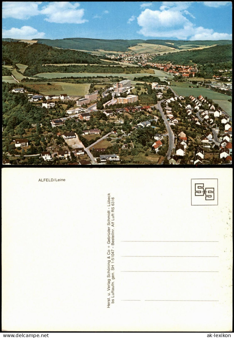 Ansichtskarte Alfeld (Leine) Luftbild von Alfeld/Leine 1985