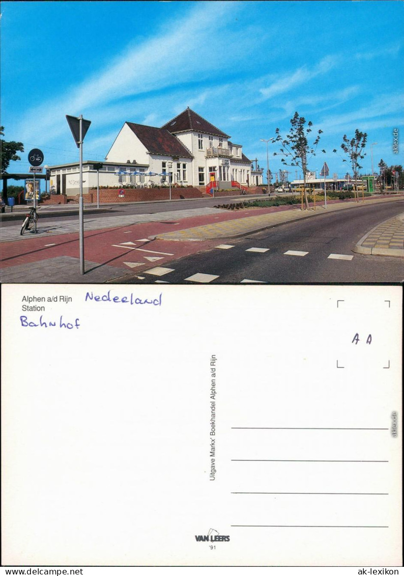 Ansichtskarte Alphen a/d Rijn Bahnhof 1991