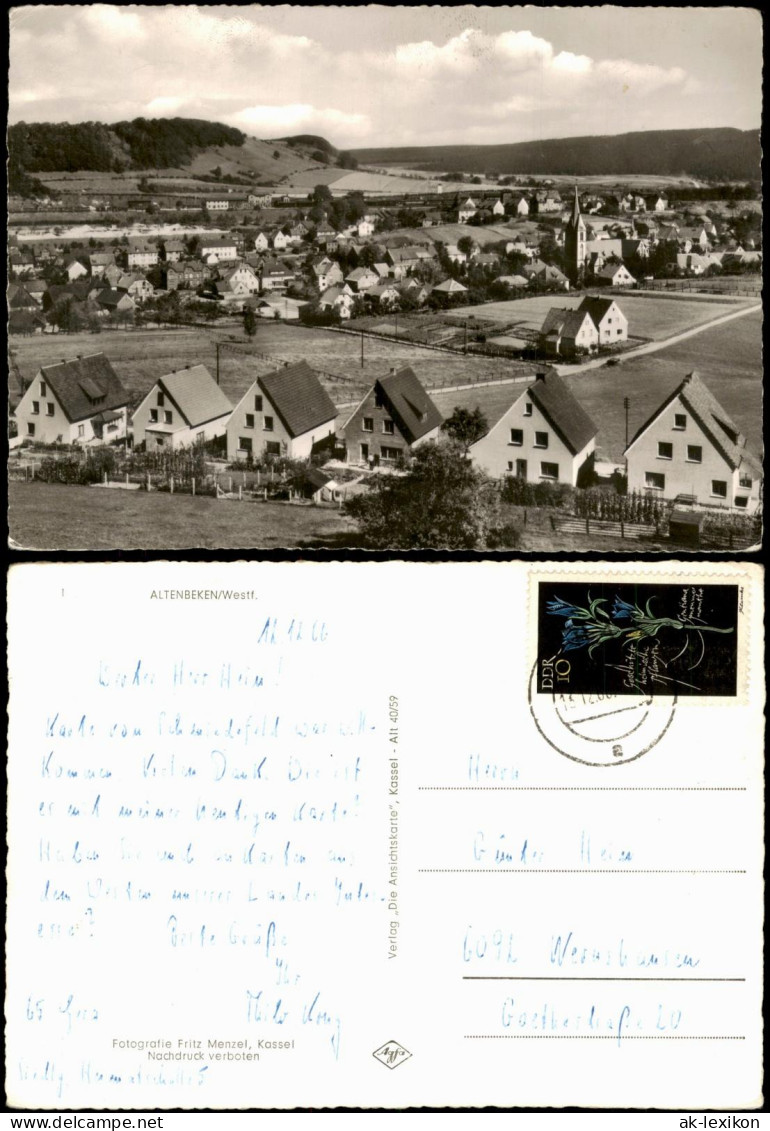 Ansichtskarte Altenbeken Panorama-Ansicht von Altenbeken 1966