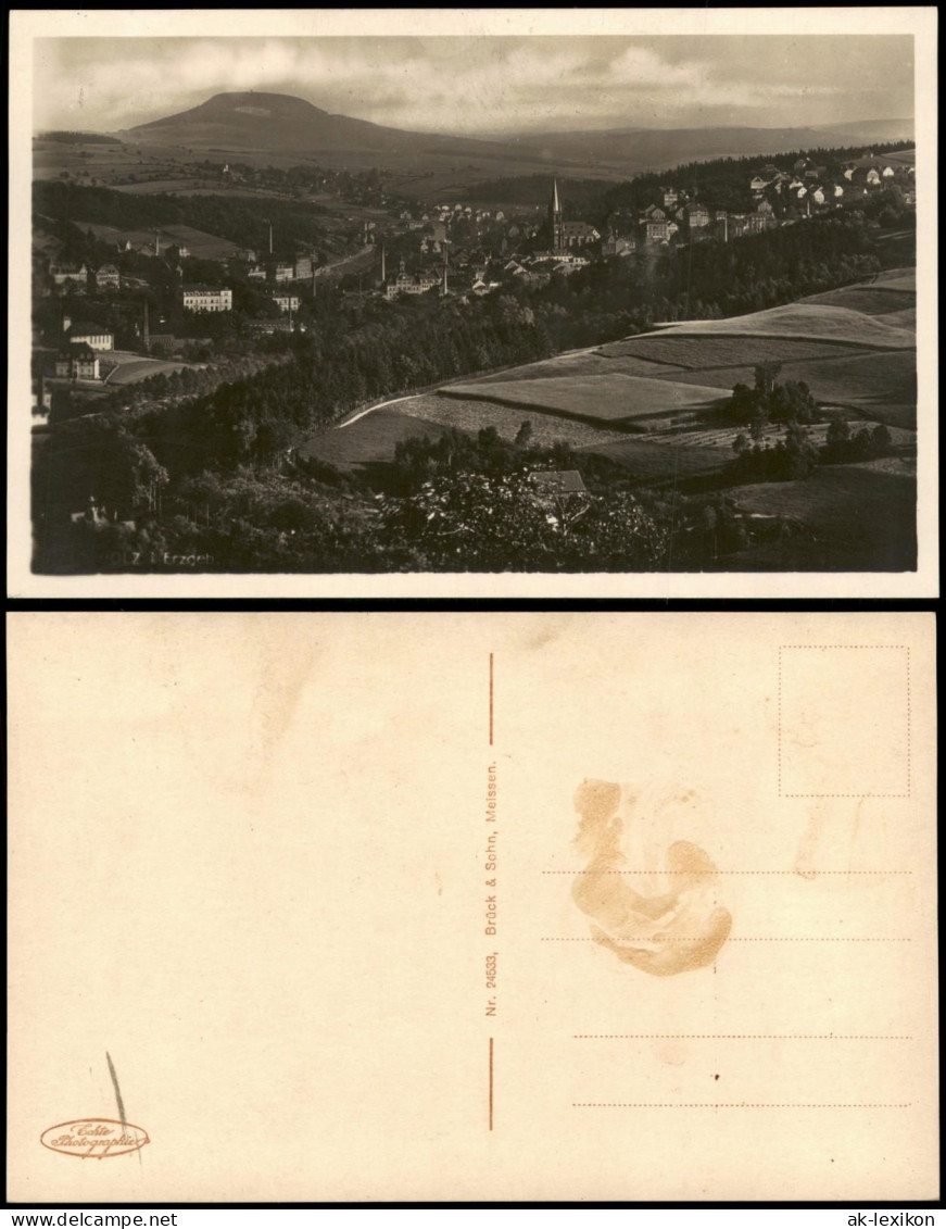 Ansichtskarte Annaberg-Buchholz Fernblick auf Buchholz 1928