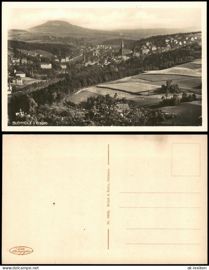 Ansichtskarte Annaberg-Buchholz Fernblick auf Buchholz 1928