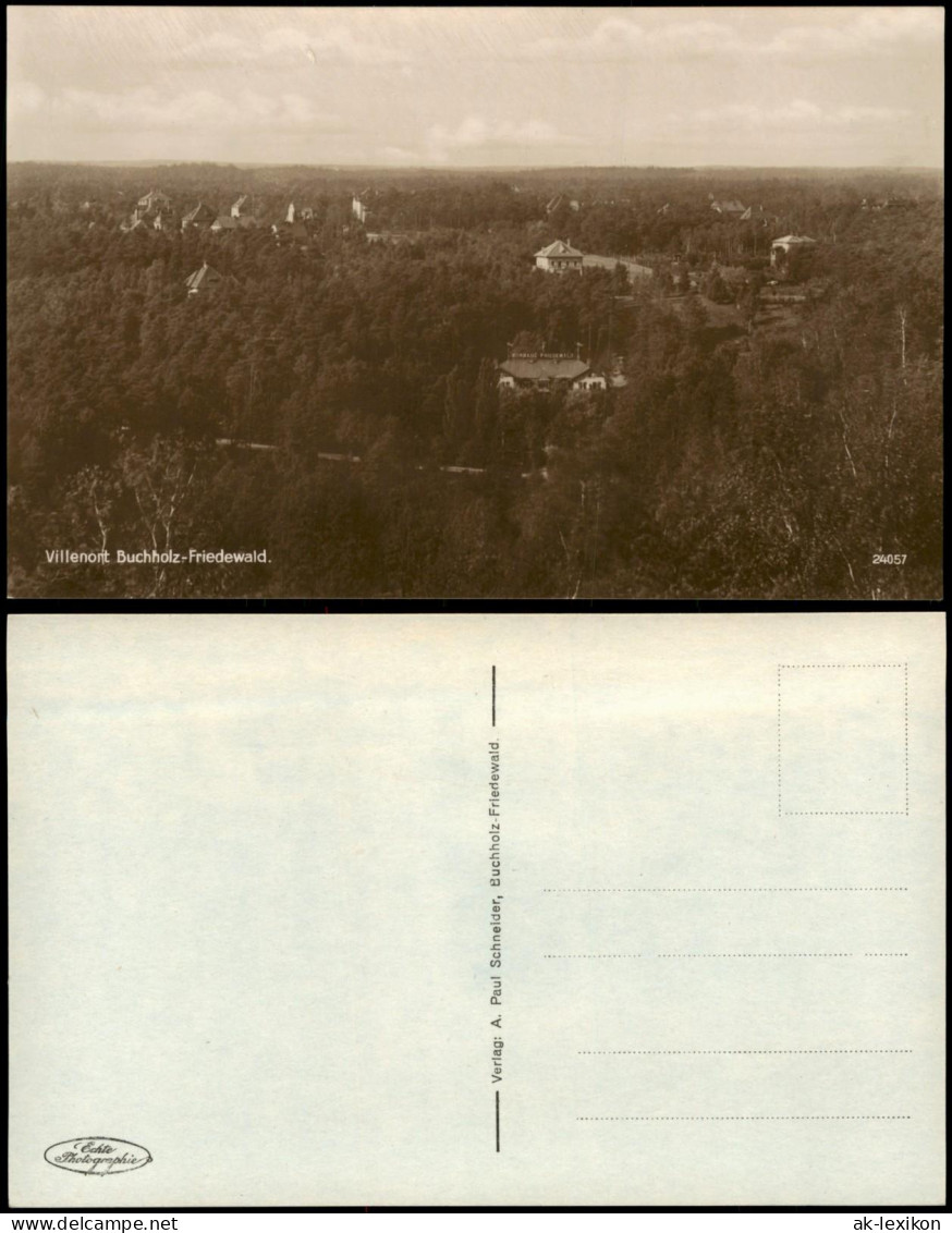 Ansichtskarte Annaberg-Buchholz Villenort Buchholz-Friedewald. 1927