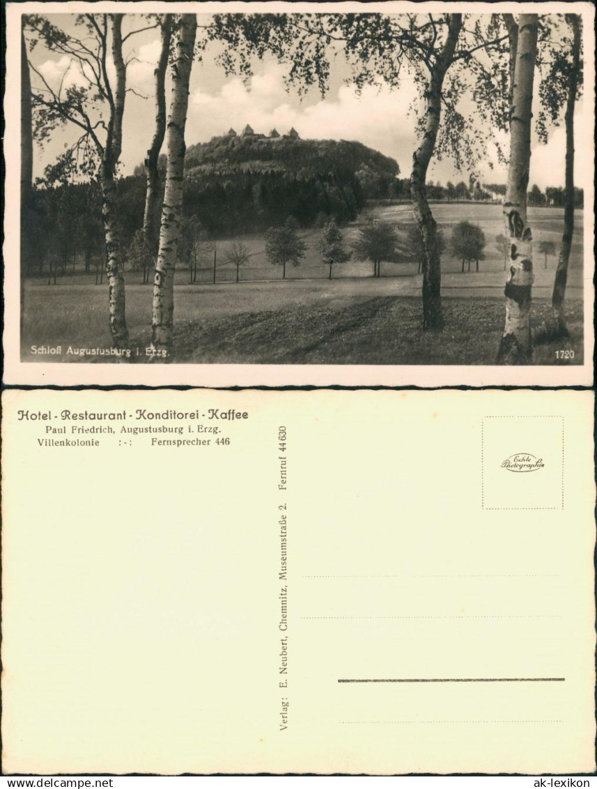Ansichtskarte Augustusburg Erzgebirge Augustusburg 1931