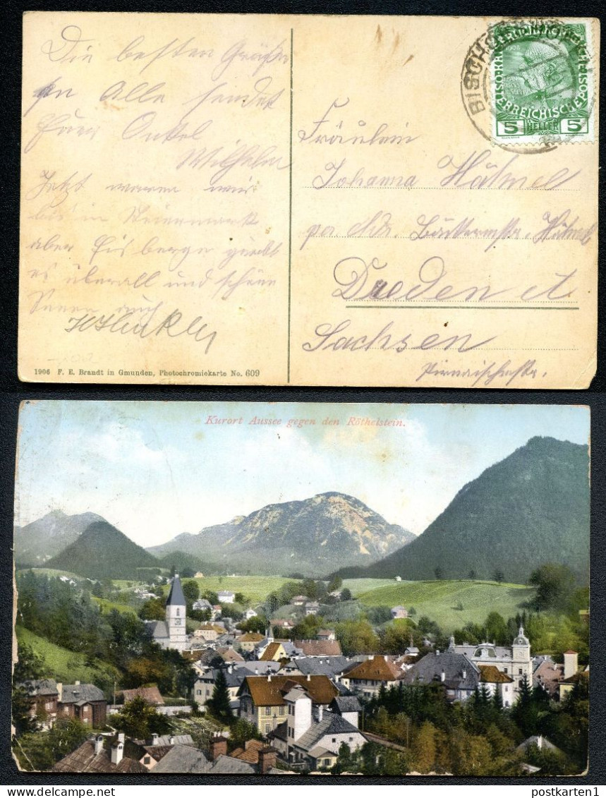 ANSICHTSKARTE AUSSEE #609 Bischofshofen - Dresden 1911