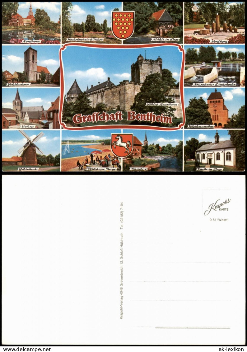 Ansichtskarte Bad Bentheim Mehrbildkarte Grafschaft Bentheim 1980