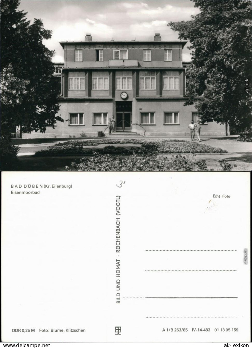 Ansichtskarte Bad Düben Heilbad (Eisen-Moorbad) 1985