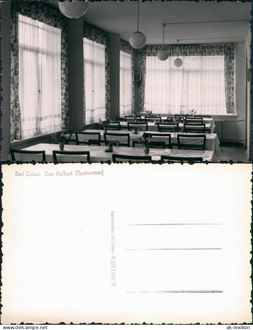 Ansichtskarte Bad Düben Speiseraum - Erholungsheim 1957