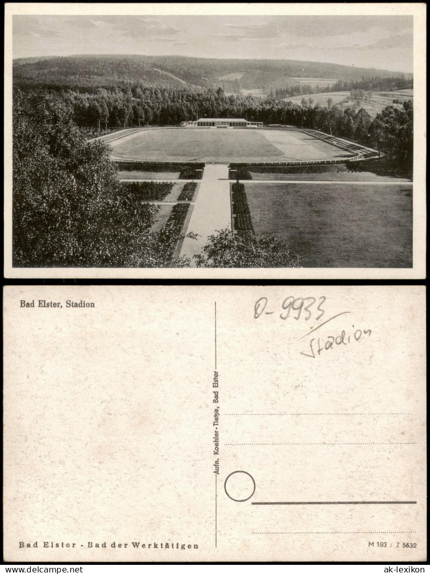 Ansichtskarte Bad Elster Stadion 1953