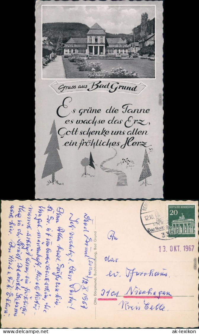 Ansichtskarte Bad Grund (Harz) Kurhaus 1967