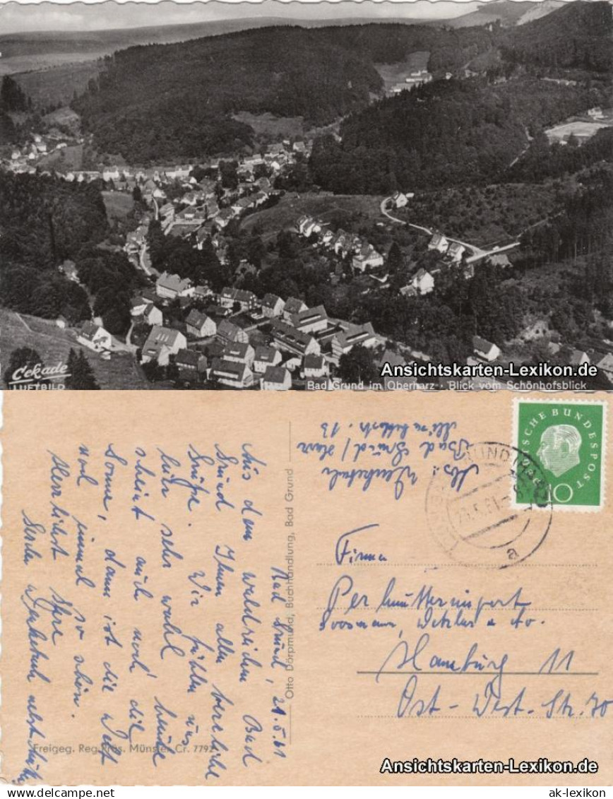 Ansichtskarte Bad Grund (Harz) Luftbild 1961