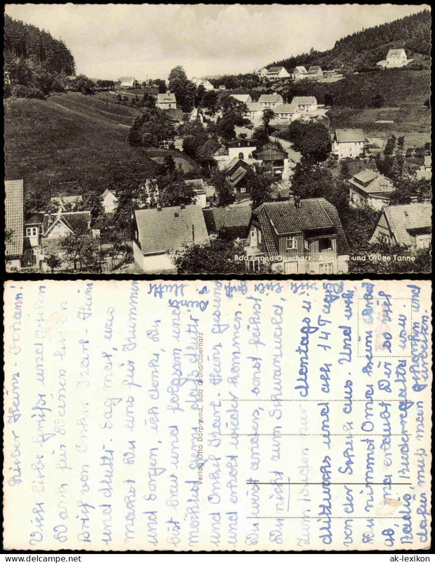 Ansichtskarte Bad Grund (Harz) Panorama-Ansicht 1950