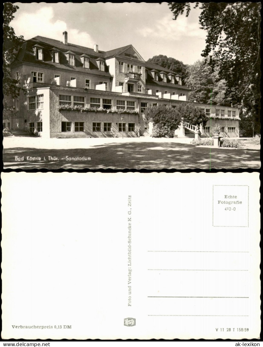 Ansichtskarte Bad Köstritz Sanatorium 1959