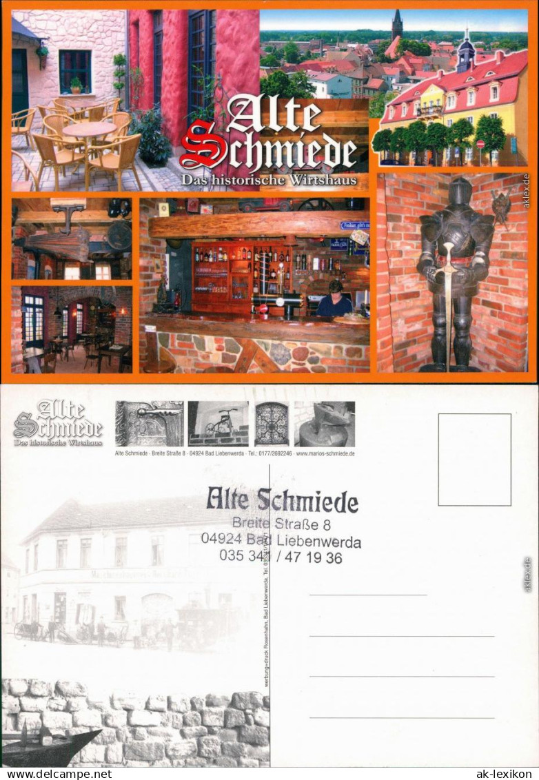 Ansichtskarte Bad Liebenwerda Alte Schmiede 1995