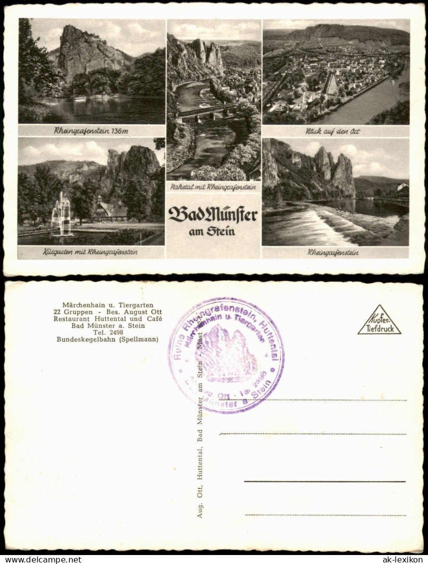 Ansichtskarte Bad Münster am Stein-Ebernburg Stadtteilansichten 1938