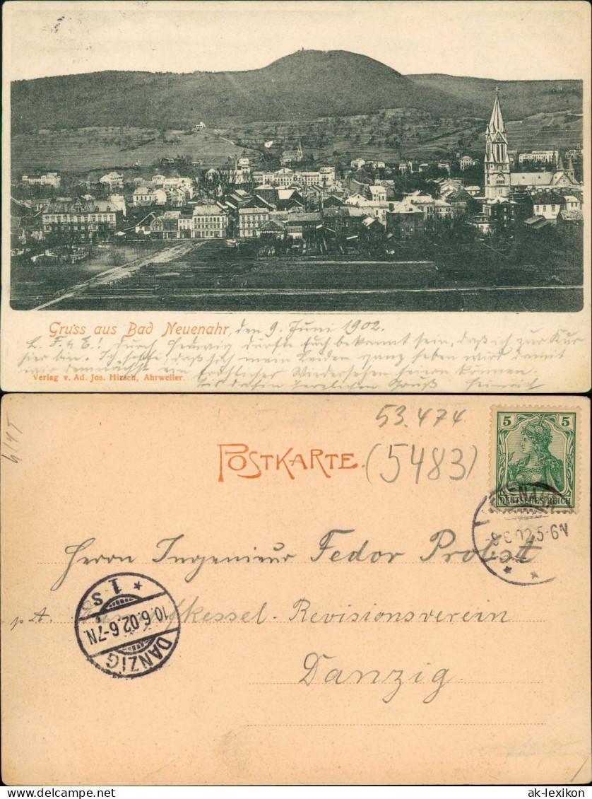 Ansichtskarte Bad Neuenahr-Bad Neuenahr-Ahrweiler Stadtpartie 1902