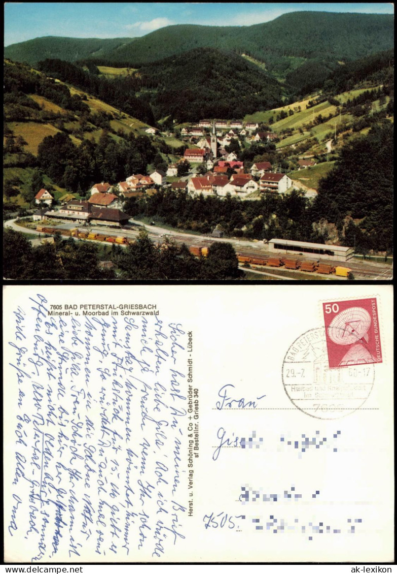 Ansichtskarte Bad Peterstal-Griesbach Panorama-Ansicht 1988
