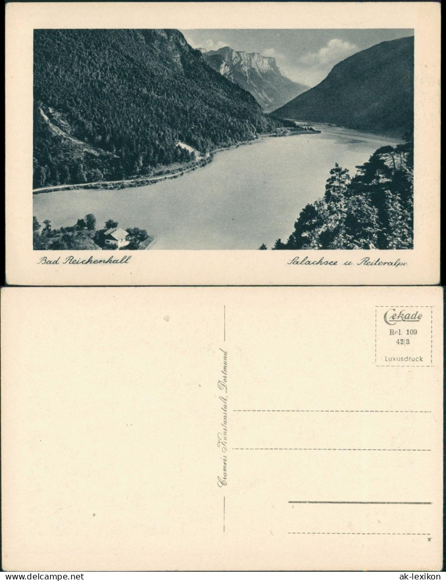 Ansichtskarte Bad Reichenhall Bad Reichenhall Salachsee mit Reiteralpe 1942