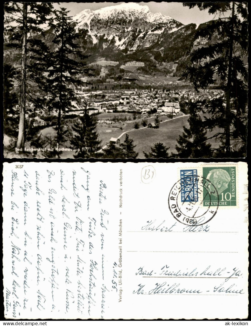 Ansichtskarte Bad Reichenhall Panorama-Ansicht 1955