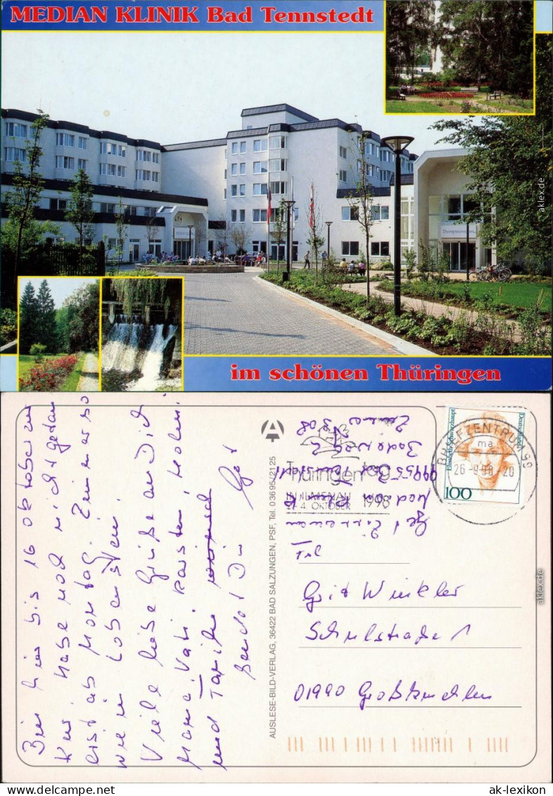 Ansichtskarte Bad Tennstedt Medianklinik 1998