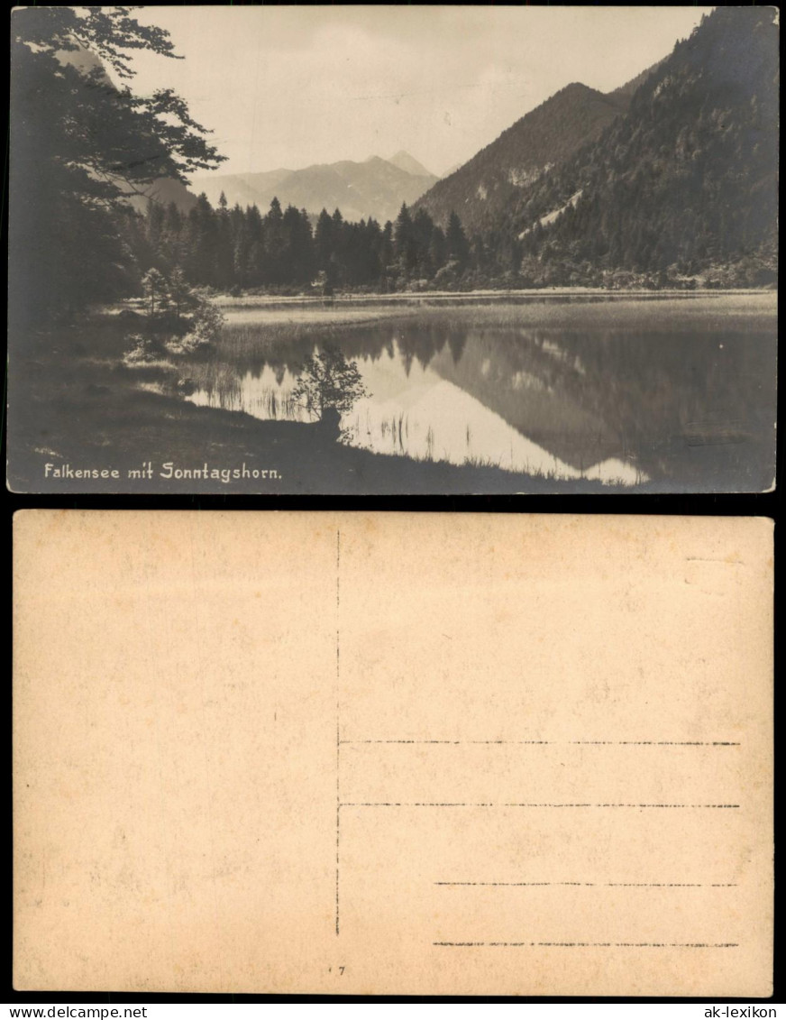 Ansichtskarte .Bayern Falkensee mit Sonntagshorn Bayern (Allgemein) 1920