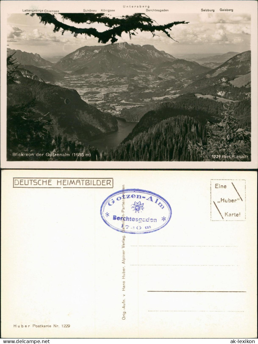 Ansichtskarte Berchtesgaden Gotzenalm (Berg, Berchtesgaden) 1935
