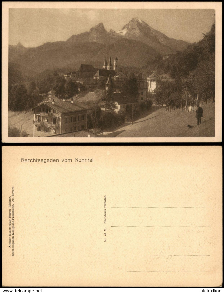 Ansichtskarte Berchtesgaden Panorama-Ansicht Berchtesgaden vom Nonntal 1910