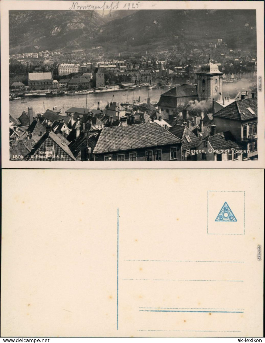 Ansichtskarte Bergen Bergen Panorama 1925