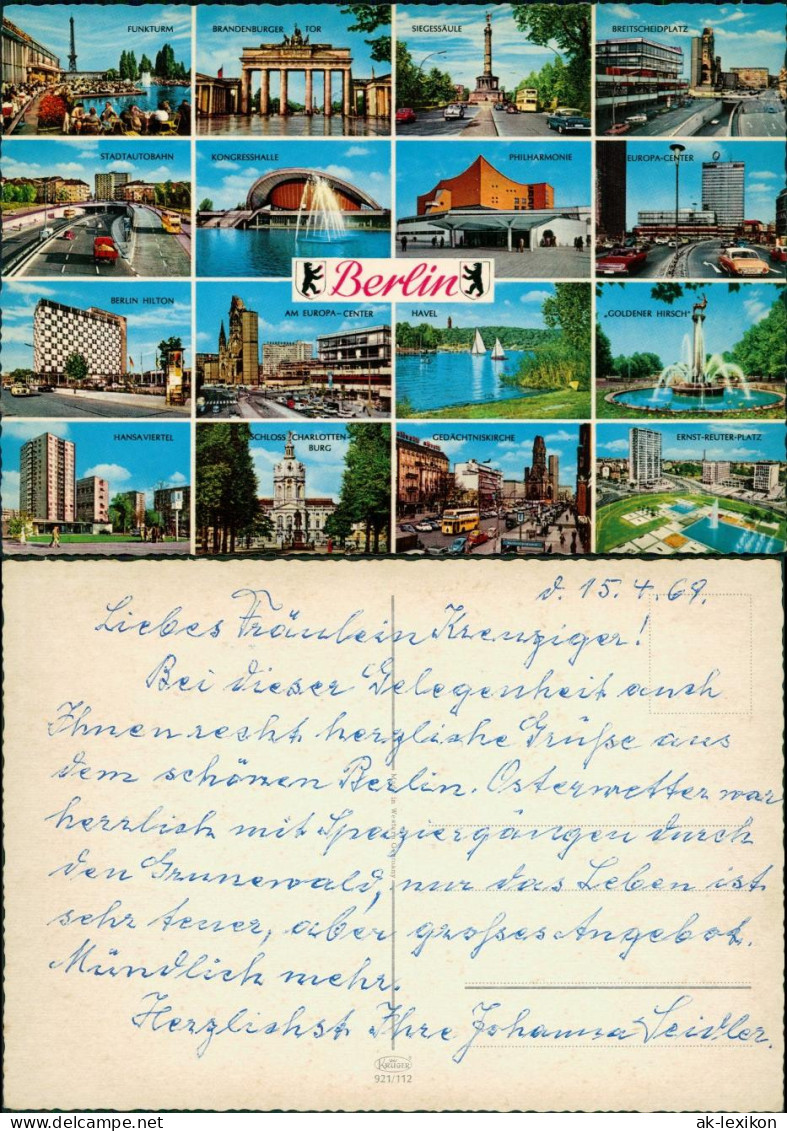 Ansichtskarte Berlin Straßen, Plätze - West 1969