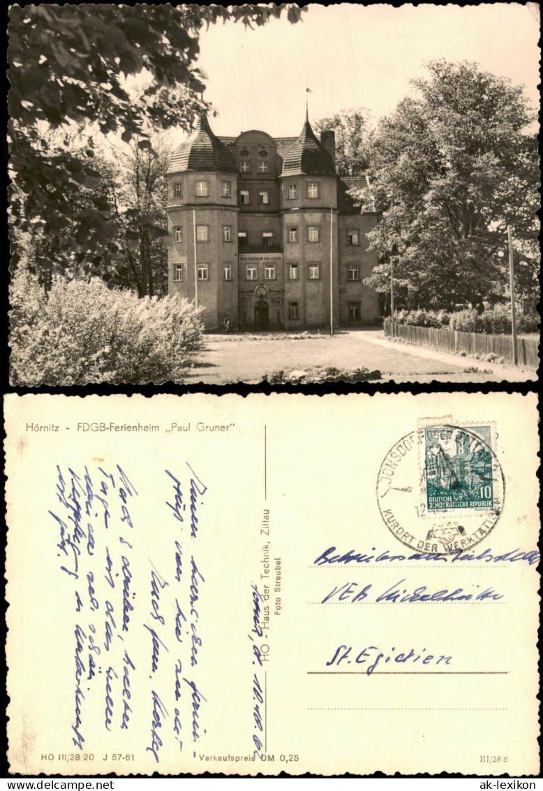 Ansichtskarte Bertsdorf-Hörnitz FDGB-Ferienheim Paul Gruner, Hörnitz 1960