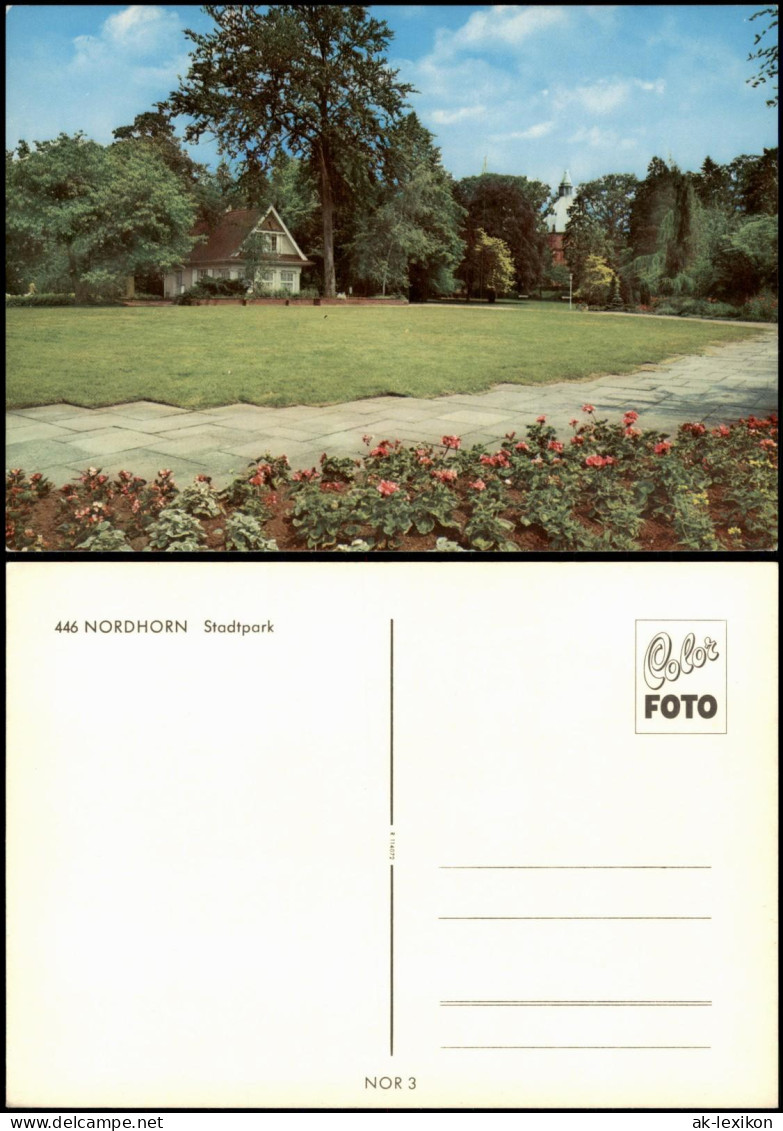 Ansichtskarte Blanke-Nordhorn Stadtteilansichten Nordhorn Stadtpark 1985