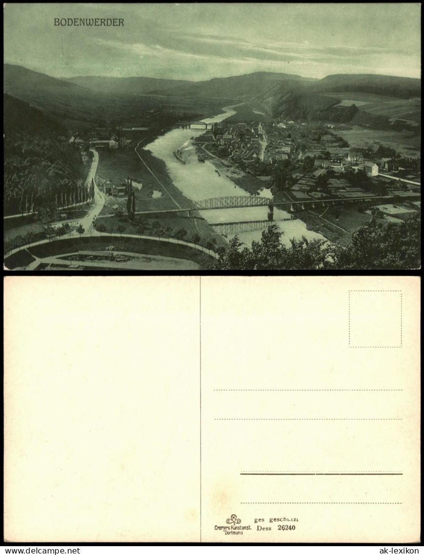 Ansichtskarte Bodenwerder-Bodenwerder-Polle Panorama-Ansicht 1910
