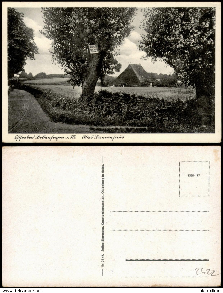Ansichtskarte Boltenhagen Altes Bauernhaus 1932