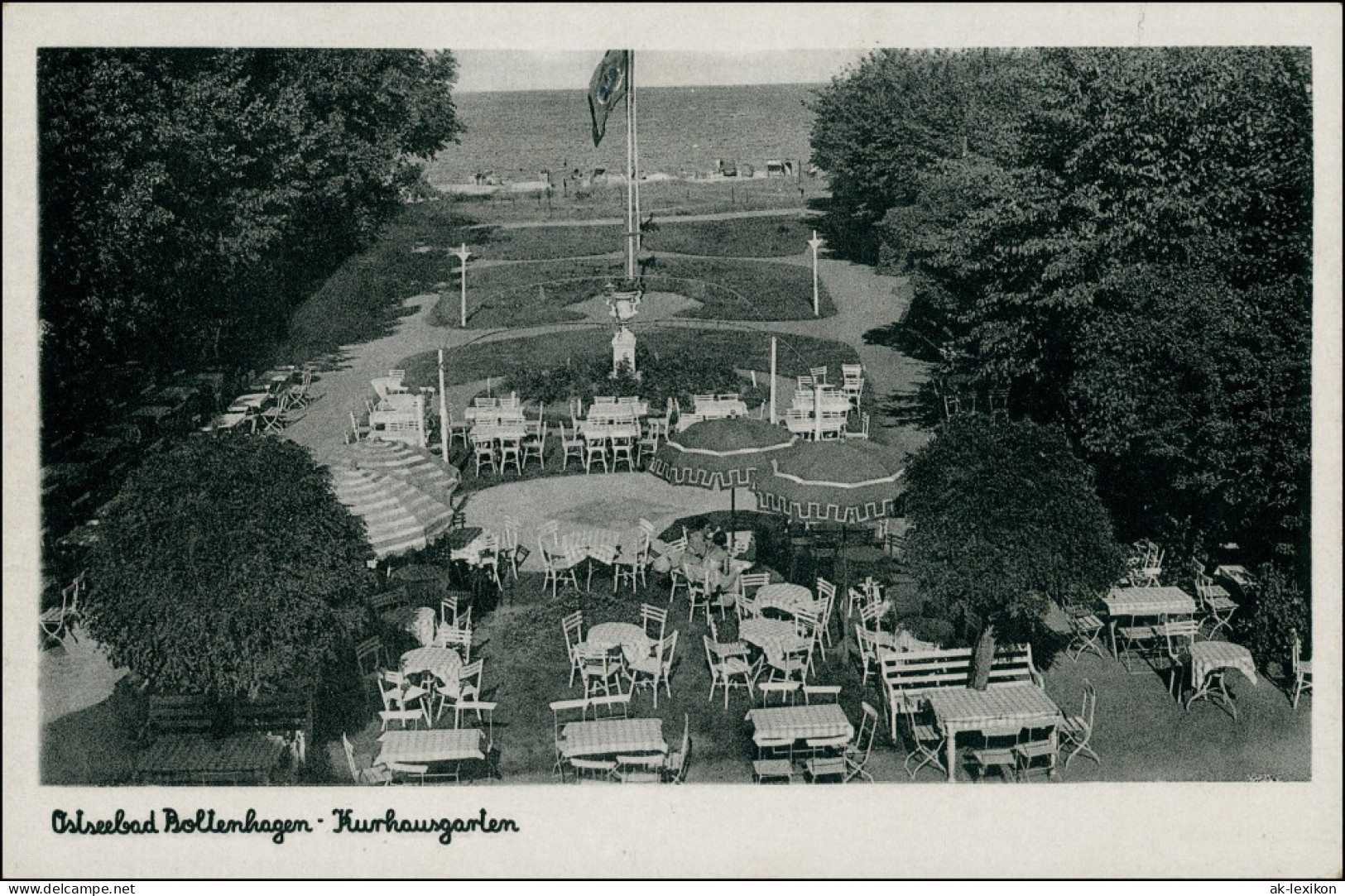 Ansichtskarte Boltenhagen Kurgarten - Stühle 1932