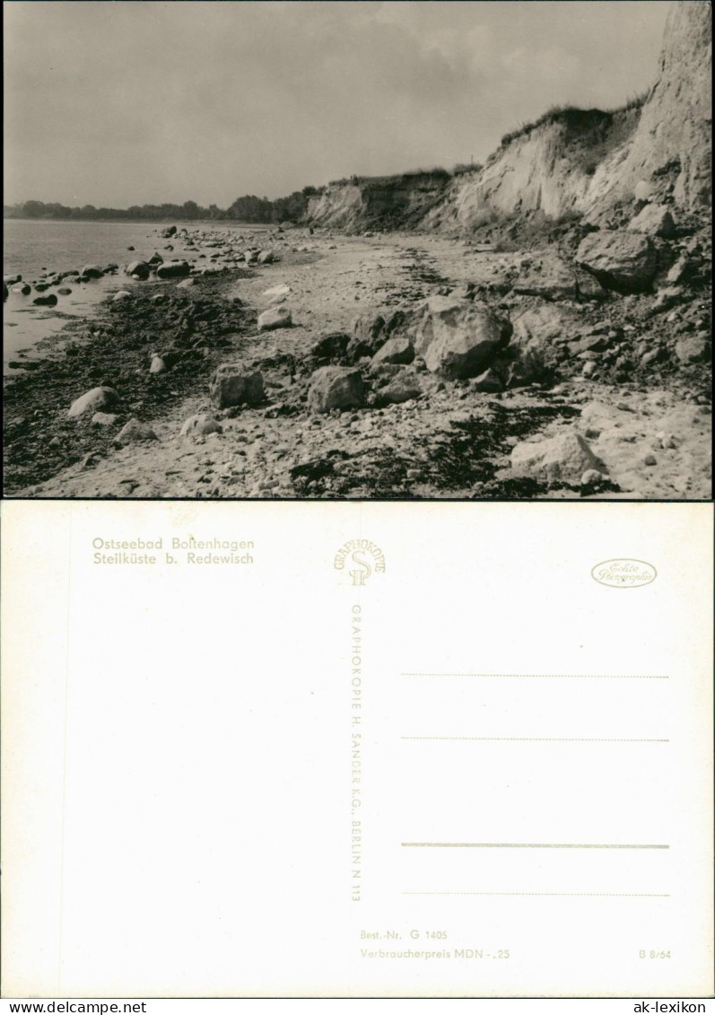 Ansichtskarte Boltenhagen Steilküste b. Redewisch 1964