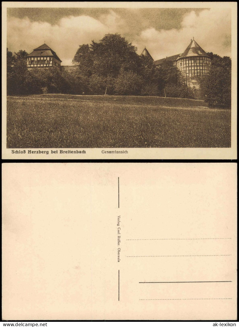 Ansichtskarte Breitenbach am Herzberg Schloß Herzberg 1928