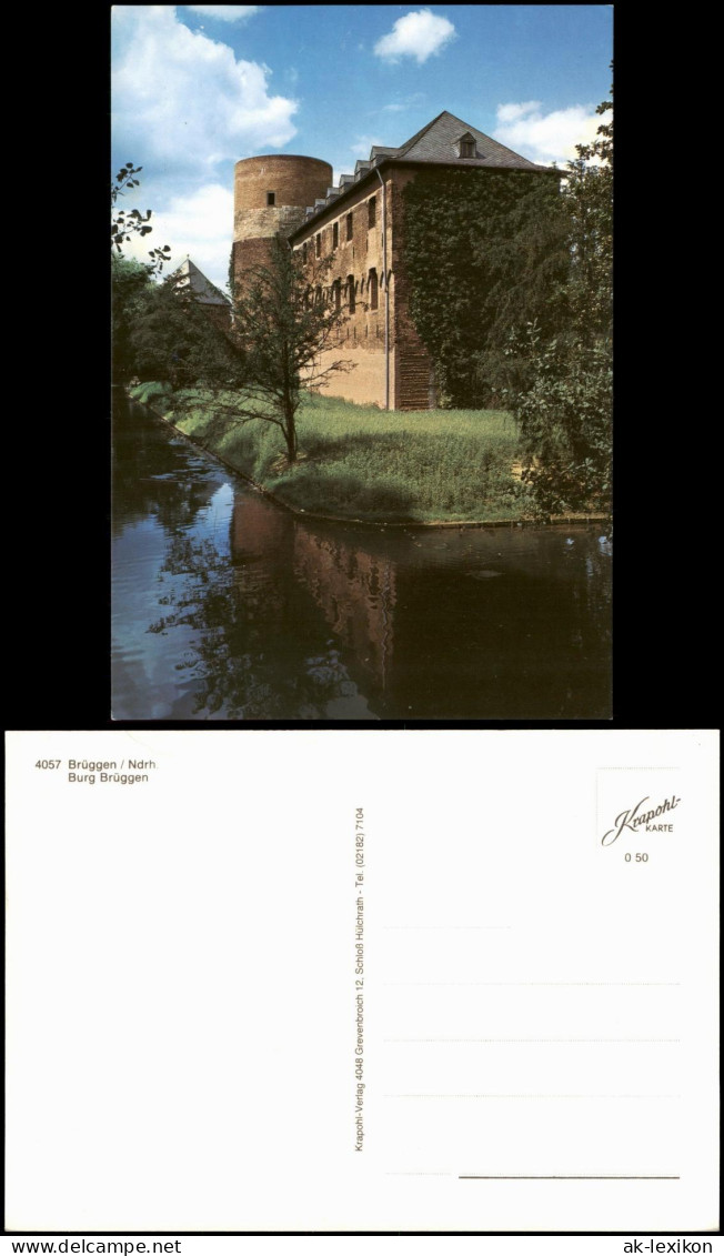 Ansichtskarte Brüggen (Niederrhein) Burg Brüggen 1980