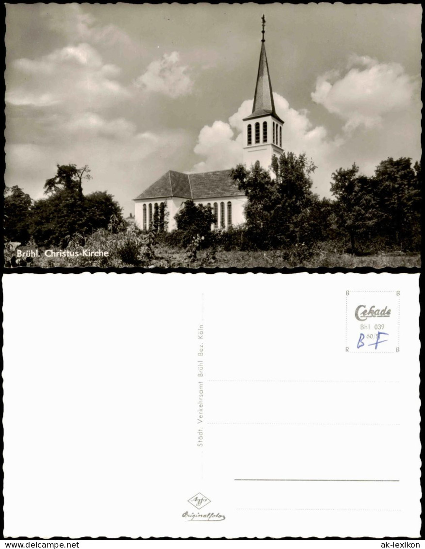 Ansichtskarte Brühl Christus-Kirche - Fotokarte 1962
