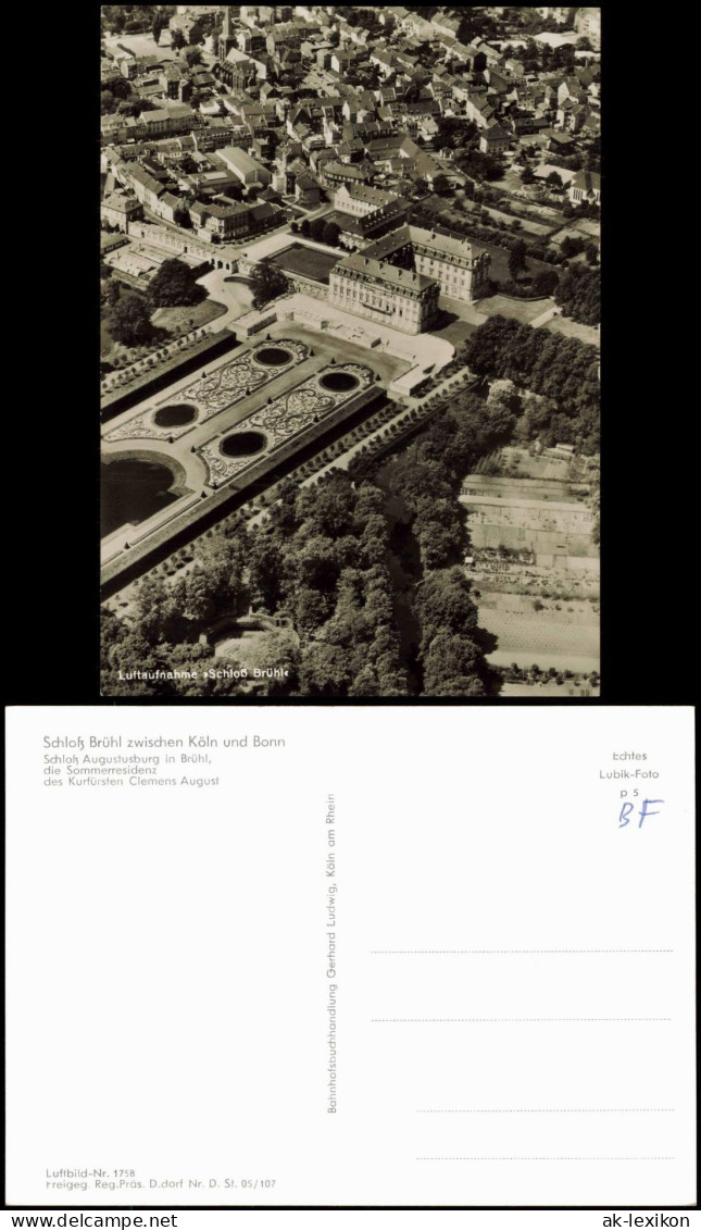 Ansichtskarte Brühl Luftbild Schloss Augustusburg 1978