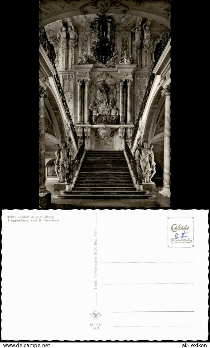 Ansichtskarte Brühl Schloss Augustusburg Treppenhaus von B. Neumann 1962