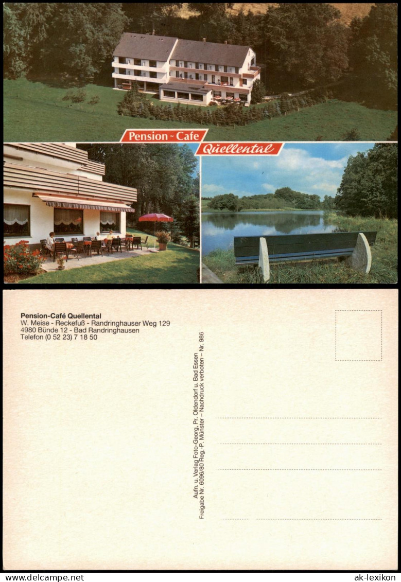 Ansichtskarte Bünde 3 Bild Pension Quellental Randringhausen 1985