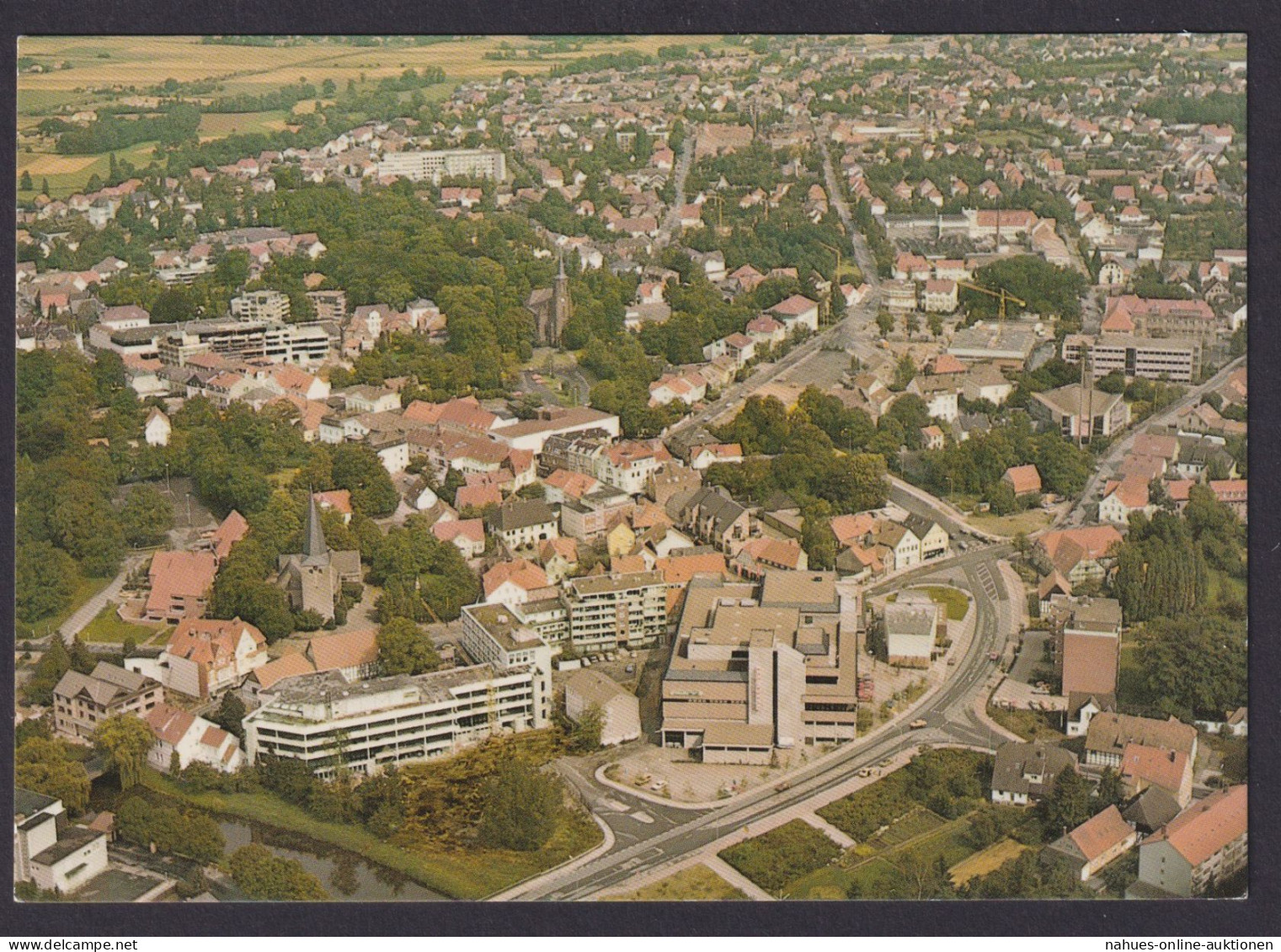 Ansichtskarte Bünde Westfalen Luftbild ca. 1979 Krapohl Verlag Grevenbroich
